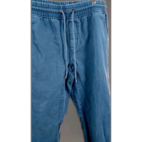 Aeropostale Jogger Pants Small Blue Washed Pull On Cotton Streetwear Tapered EUC - Picture 4 of 9
